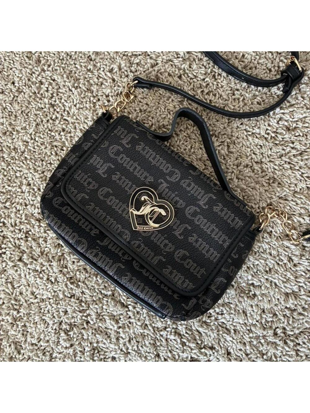 Juicy Couture Women's Black and Brown Bag